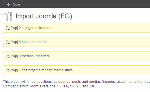 joomla import success - انتقال سایت از جوملا به وردپرس + انتقال محتویات و مطالب