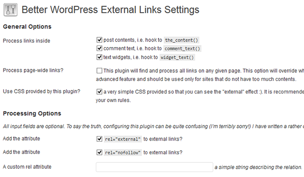Better WordPress External Links - افزونه وردپرس اضافه کردن لینک نوفالو Nofollow External