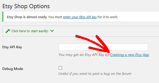 add etsy api key - اضافه کردن فروشگاه Etsy در وردپرس