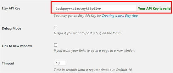 add valid etsy api key - اضافه کردن فروشگاه Etsy در وردپرس