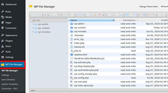 wpfilemanager - آموزش اضافه کردن FTP در داشبورد وردپرس