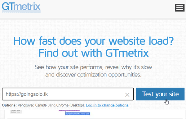 gtmetrix test 01 1 - افزایش سرعت سایت وردپرس با آموزش GTmetrix | آپدیت ‌جدید