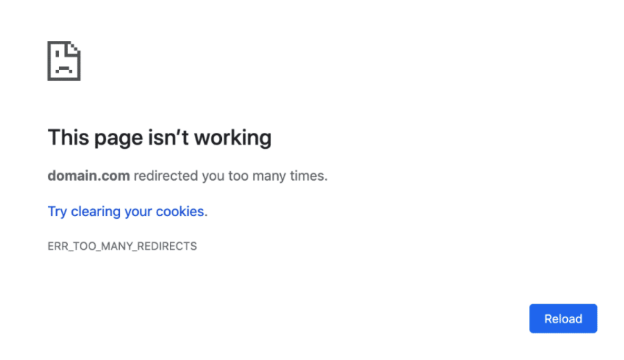 ERR TOO MANY REDIRECTS - نحوه رفع خطای "TOO MANY REDIRECTS" در وردپرس
