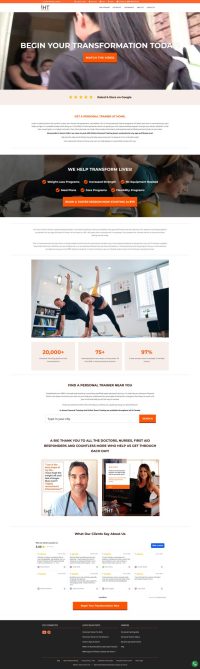 وبسایت ورزش در منزل InhomeTrainer (تحت نظارت نوبل پیکسل)
