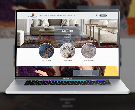 وبسایت فروشگاه فرش سیاتل (تحت نظارت RMPRO)