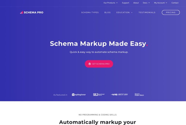 Schema Pro plugin 1 768x515 1 - نشانه‌گذاری اسکیما چیست و چه تاثیری در نتایج جستجو دارد؟