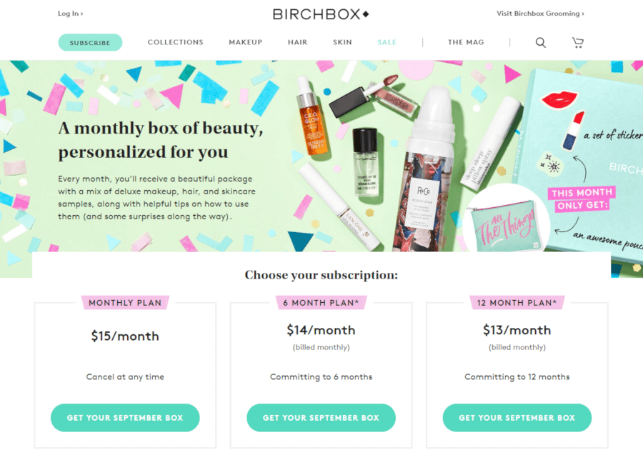 birchbox subscription site 1 1 1 1 - راهنمای جامع فروش اشتراک با ووکامرس