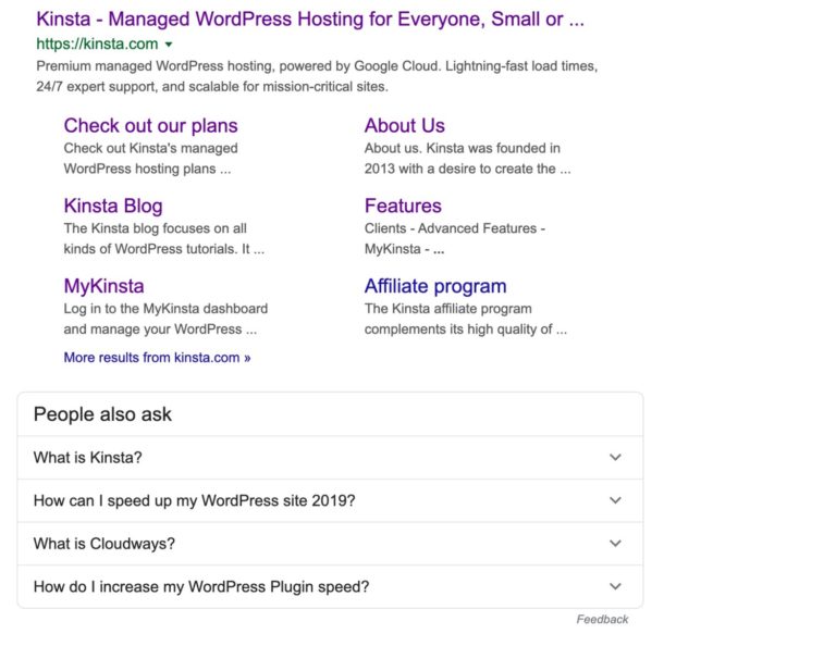 kinsta search 768x594 1 - نشانه‌گذاری اسکیما چیست و چه تاثیری در نتایج جستجو دارد؟