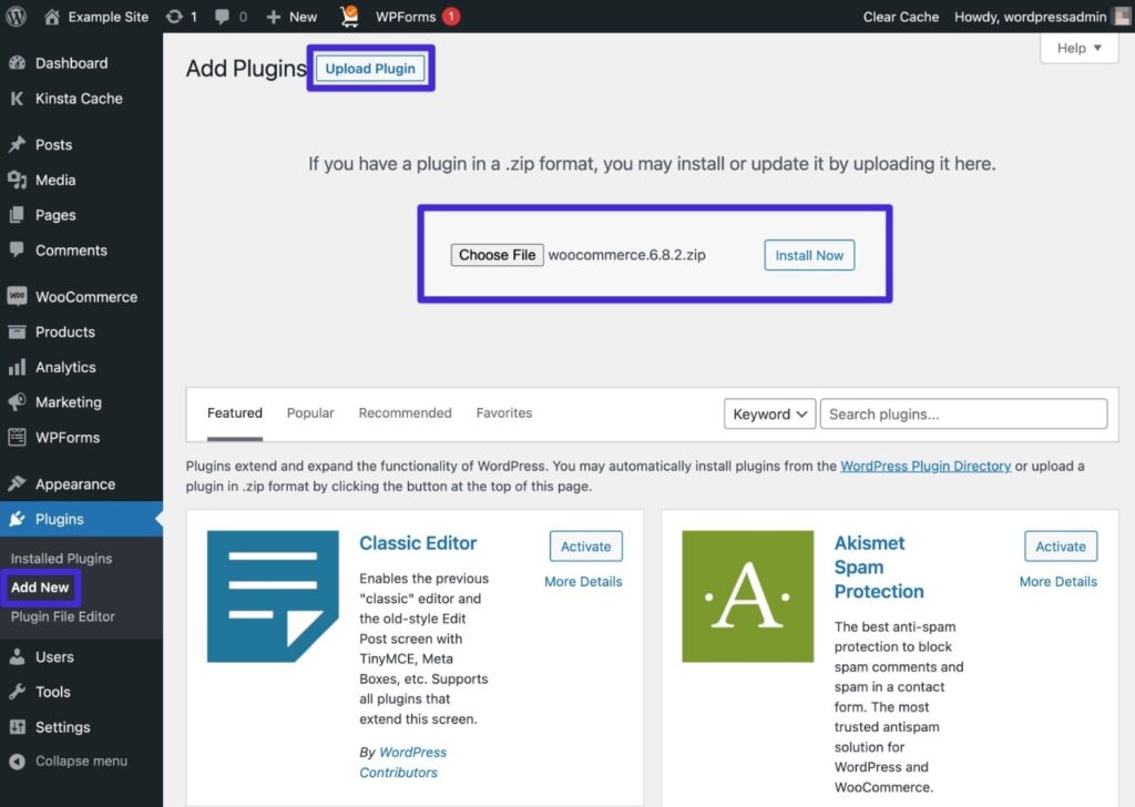 manually downgrade woocommerce 3 install older version 1024x728 1 - چگونه بدون از دست دادن اطلاعات، نسخه ووکامرس را به نسخه قبلی برگردانیم؟