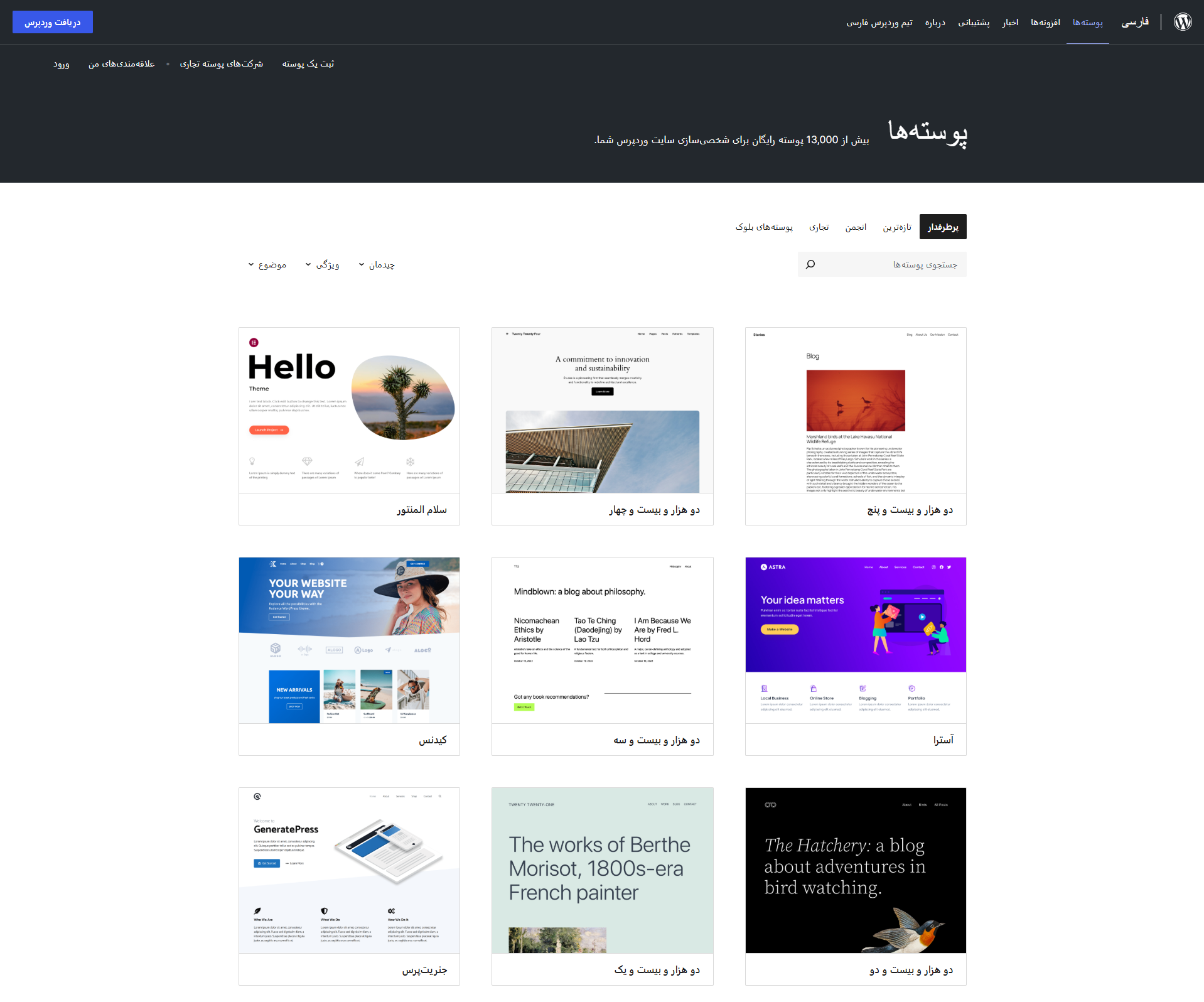 screencapture fa wordpress org themes 2025 05 19 11 33 07 e1747641942677 - نشانه‌گذاری اسکیما چیست و چه تاثیری در نتایج جستجو دارد؟