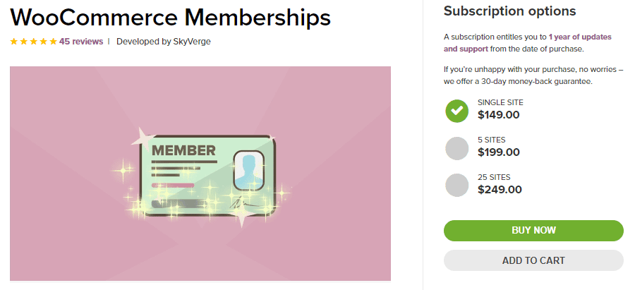 woocommerce membership extension 1 - راهنمای جامع فروش اشتراک با ووکامرس